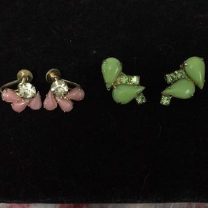 Vintage clip/screw on earrings